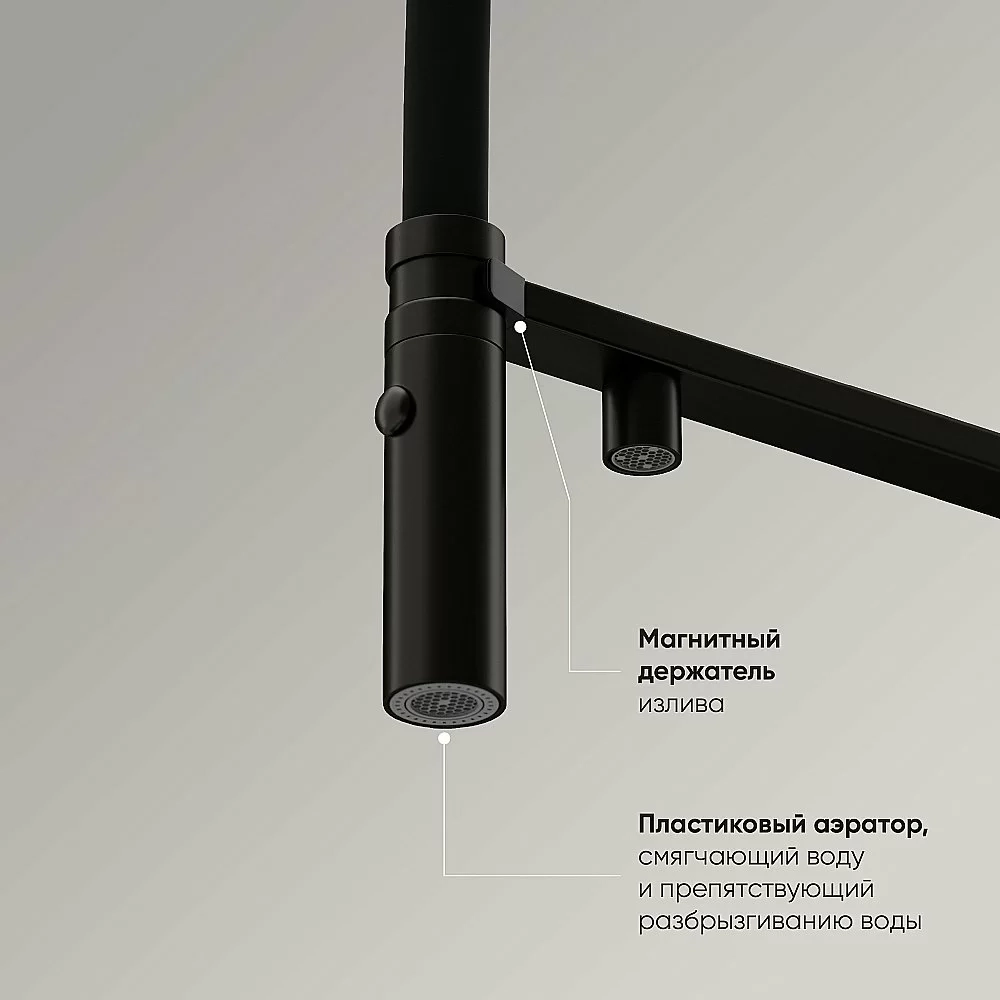 Смеситель для кухни Sancos Imola SC4010MB черный матовый