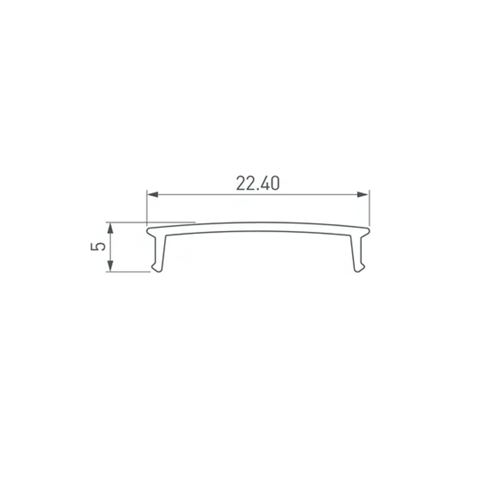 Экран COMFORT21-V-FANTOM-2000 OPAL (Arlight, Пластик) 052564