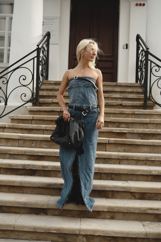 Upcycling платье макси