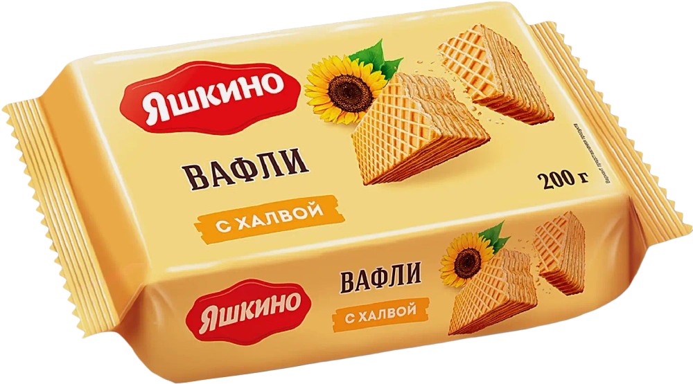 Вафли Яшкино с халвой 200г
