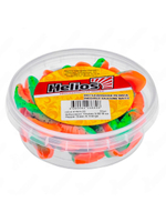 Виброхвост несъедобный Helios Chubby 3,55"/9 см Pepper Green & Orange LT 20шт. (HS-4-032-N-20)