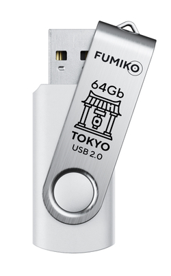 Флешка FUMIKO TOKYO 64GB белая USB 2.0