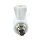 Кран шаровой PP-R белый Дн 25х3/4" НР прямой для радиатора VALFEX 10149025