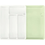 Лоток для столовых приборов раздвижной, 373*287*49 мм, светло-серый