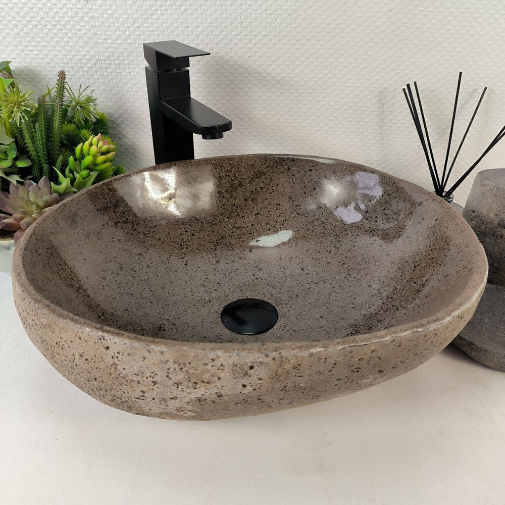 Раковина из речного камня RS-65209 45*39*15 0861