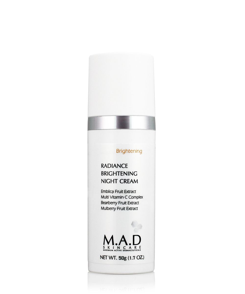 M.A.D. RADIANCE BRIGHTENING NIGHT CREAM Ночной восстанавливающий крем выравнивающий тон кожи