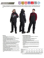 Костюм зимний Alaskan Dakota красный/серый/черный XS (куртка+полукомбинезон)