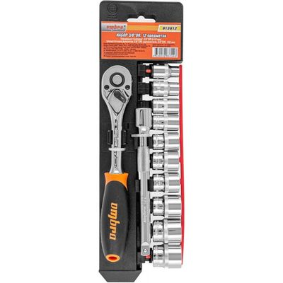 Набор торцевых головок OMBRA с аксессуарами 3/8"DR, 12 предметов   913812