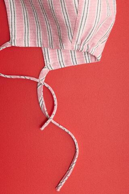 ZARA TIMELESS - ПОЛОСАТАЯ ШАПКА, РОЗОВЫЙ