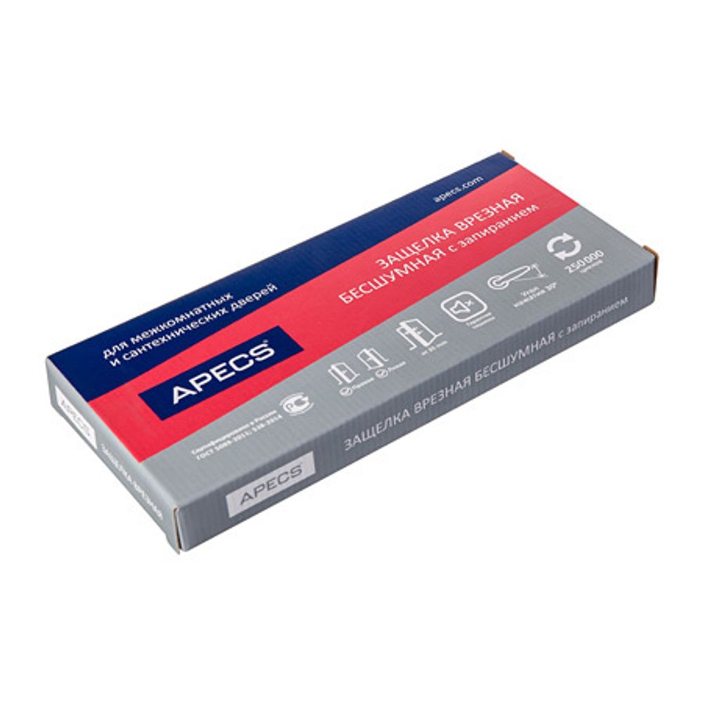 ЗАЩЕЛКА ВРЕЗНАЯ APECS 5300-P-WS-NIS (00003672) сатин
