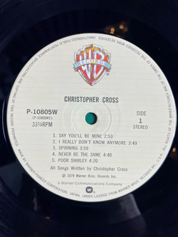 Винтажная виниловая пластинка LP Christopher Cross (Japan 1978) (Obi)