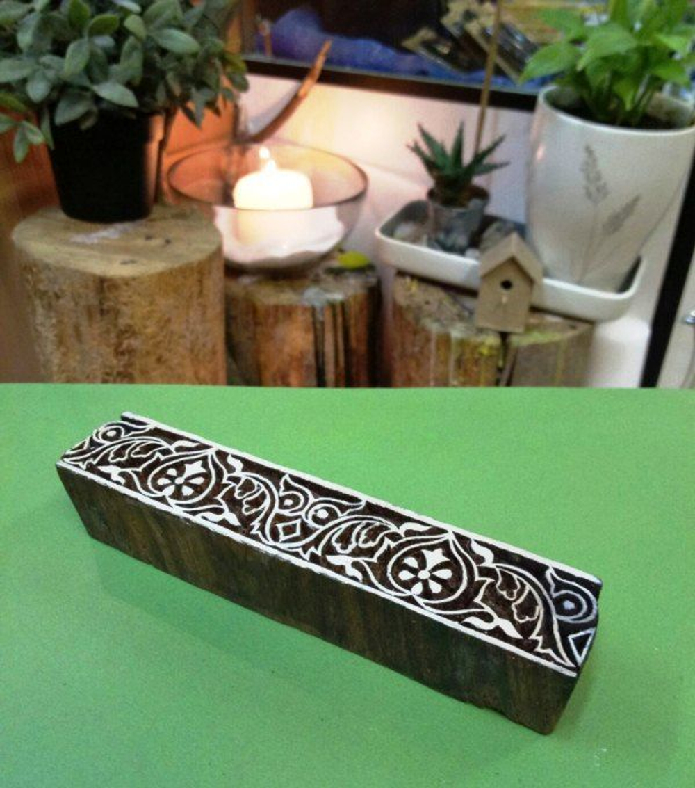 Печать трафарет прямоугольный для татуировки хной 15х3см