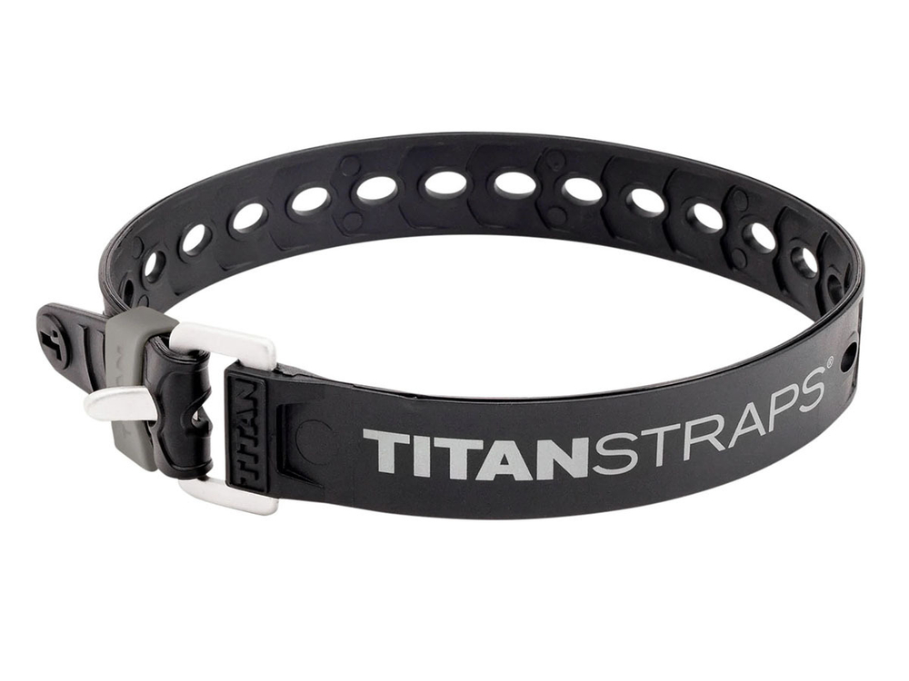 Ремень крепёжный TitanStraps Super Straps черный L = 46 см (Dmax = 12,7 см, Dmin = 3,2 см)