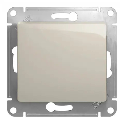 GLOSSA 1-клавишный ПЕРЕКЛЮЧАТЕЛЬ, сх.6, 10AX, механизм, МОЛОЧНЫЙ