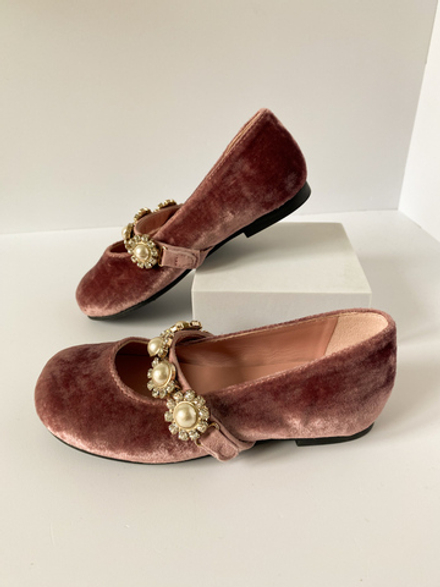 Велюровые туфли Pretty Ballerinas, 24