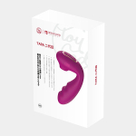 Фиолетовый вибратор 13,9см с вакуумной стимуляцией и нагревом BeYourLover Tara Purple TW05C