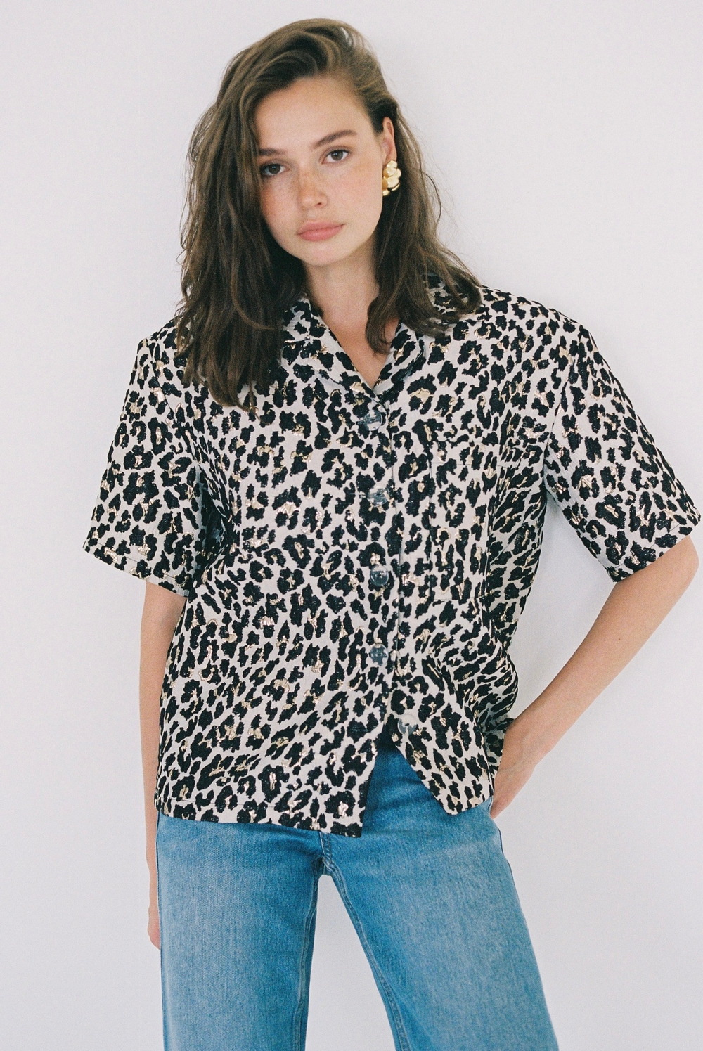 Leopard beige shirt
