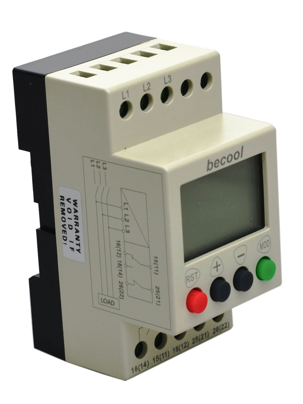 Реле контроля напряжения BC-DVP-3803 трёхфазное