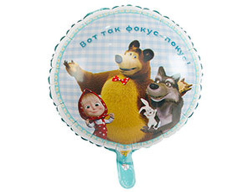 Шар фольга 18" Маша и медведь"
