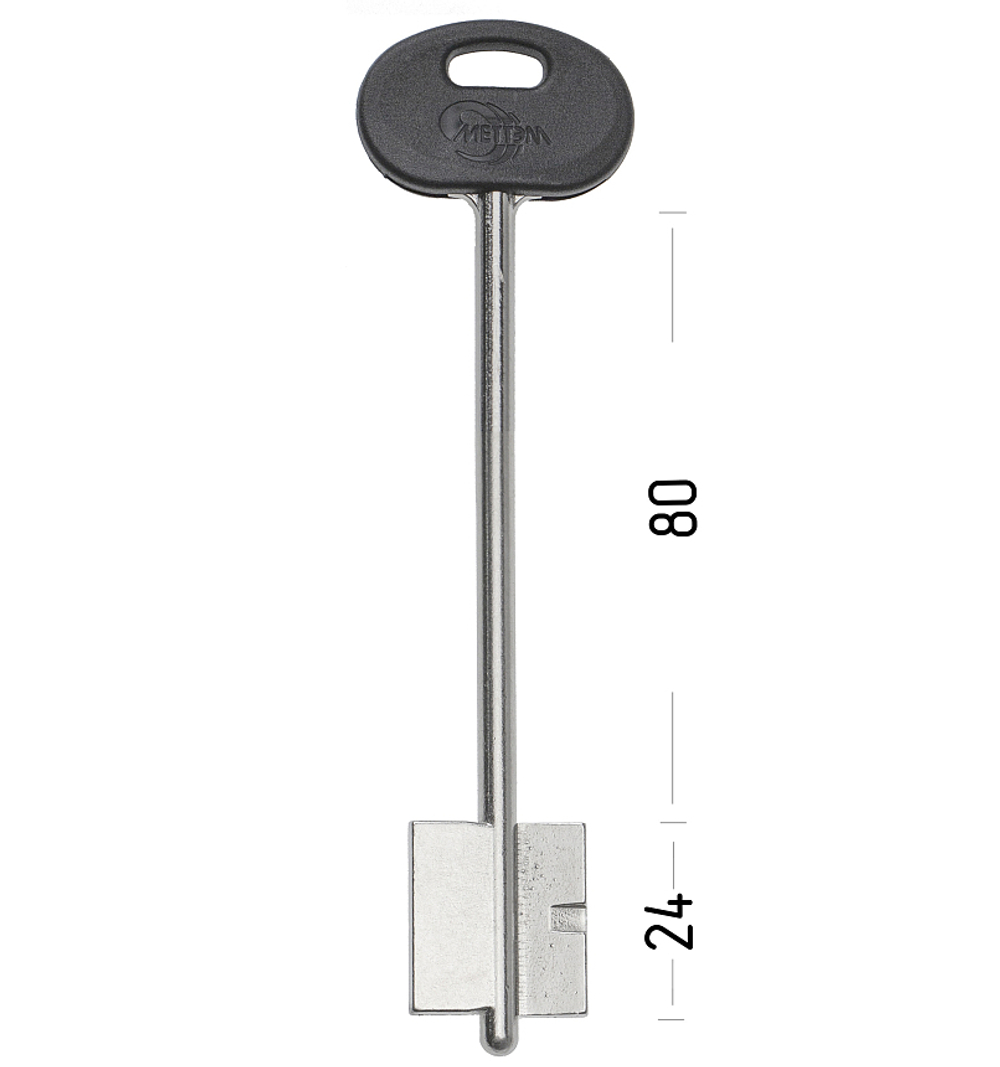 Заготовка сувальдного ключа 10652 MET14DP
