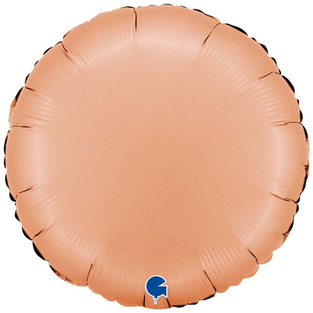 Шар фольгированный Круг 45 см (Коралловый)