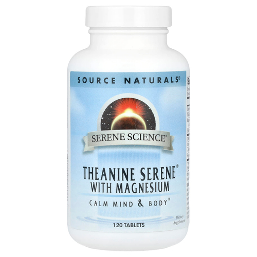Source Naturals, Serene Science®, Theanine Serene® с магнием, 120 таблеток