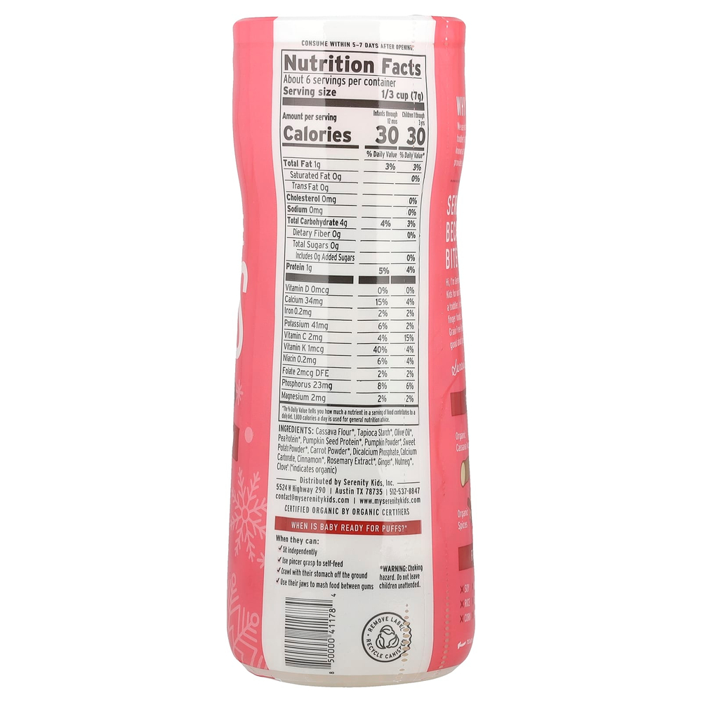 Serenity Kids, Слойка без злаков, тыква и корица, 42 г (1,5 унции)