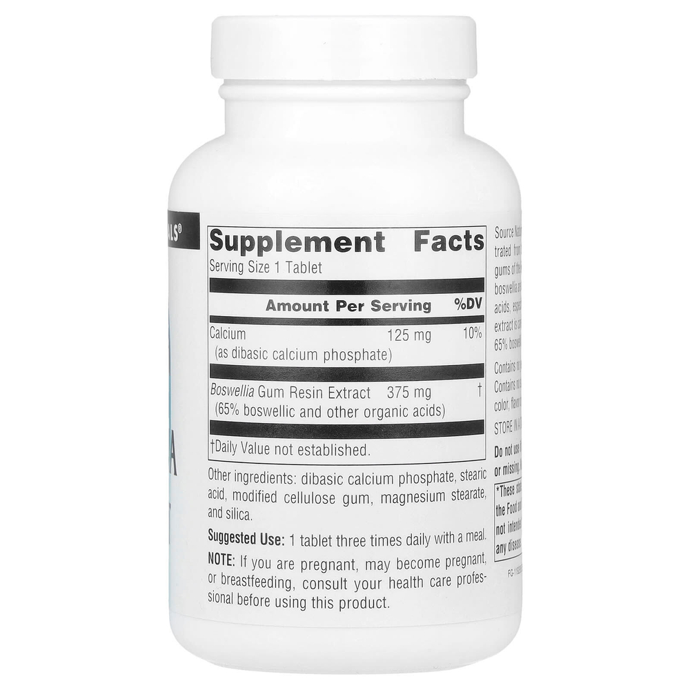 Source Naturals, Экстракт босвеллии, 100 таблеток
