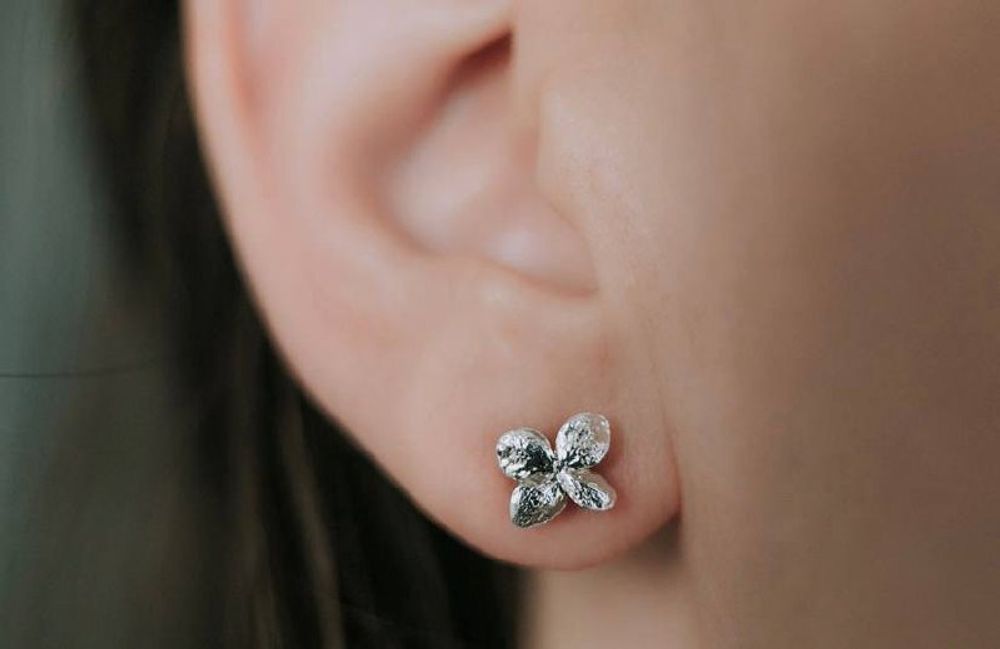 Пусеты Гортензия Мини