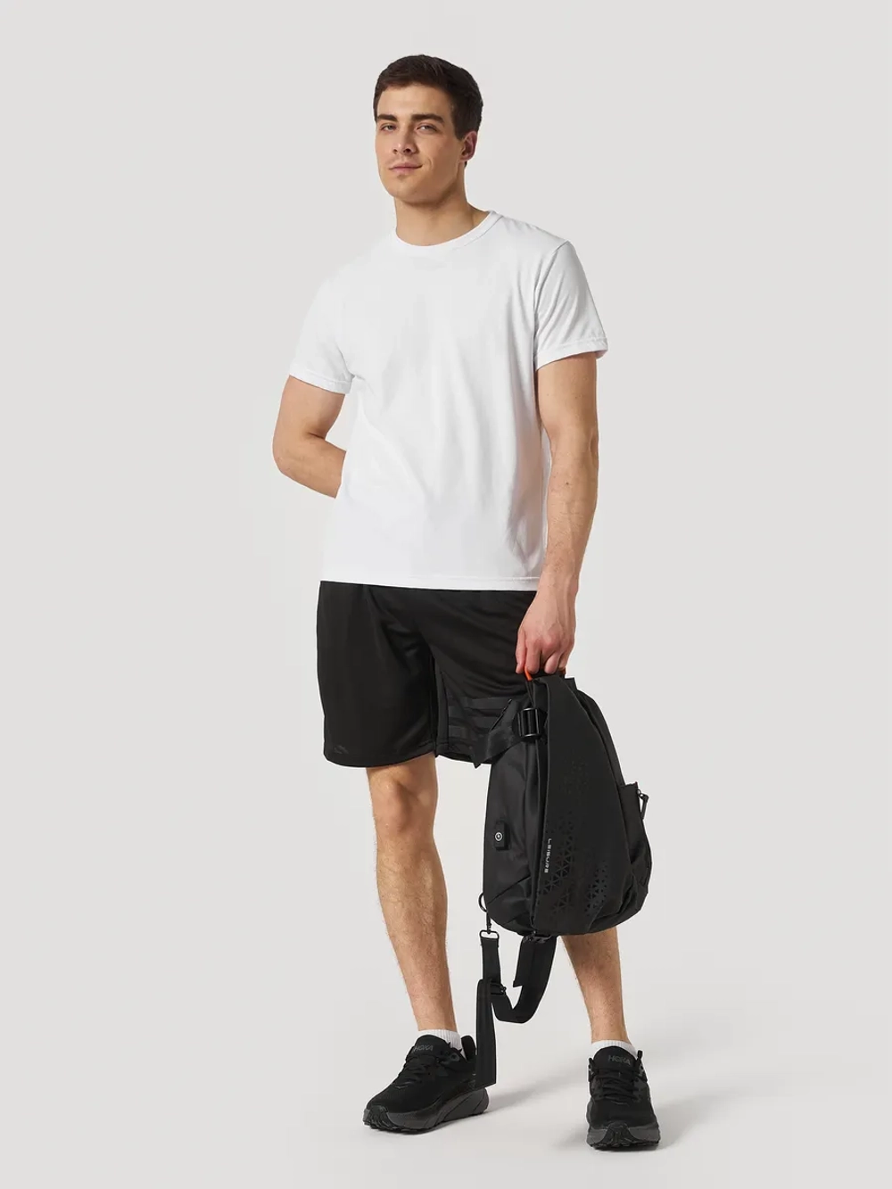 Рюкзак маленький городской с зарядкой с одной лямкой