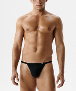 Мужские трусы слипы танга Atlantic, 1 шт. в уп., микромодал, черные, MP-1587