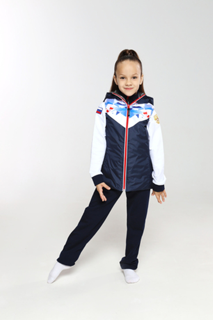 Жилет с сублимацией и вышивкой (темно-синий)