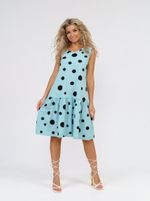 914 Сарафан "Горох/дымчато-голубой" SveTekst (Акция)