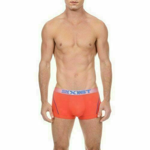 Мужские трусы Боксеры оранжевые 2xist oblique stripes Boxer ORANGE