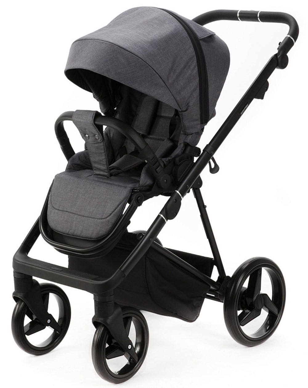 Детская коляска Adamex Quantum 2 в 1 Q-TK66 (Т.СЕРЫЙ)