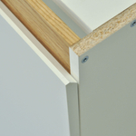 Кухонный модуль напольный 2 двери 80х60х83, белый/дуб