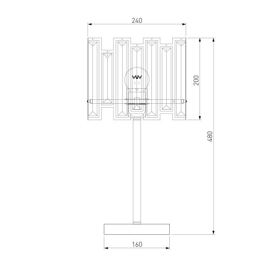 01147/1 / настольный светильник/ Strotskis