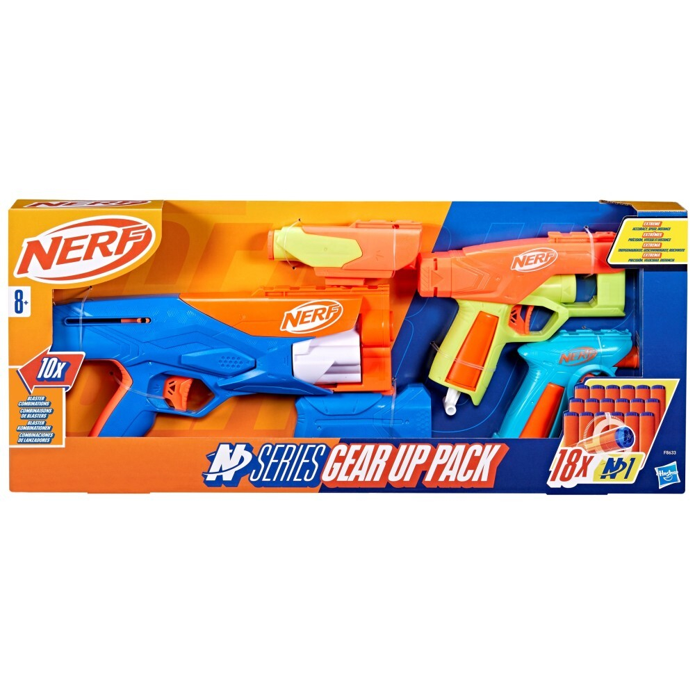 Hasbro Nerf N Series - Три бластера Gear Up Pack + стрелы 3-PAK F8633 / артикул   F8633  / GTIN 5010996209429