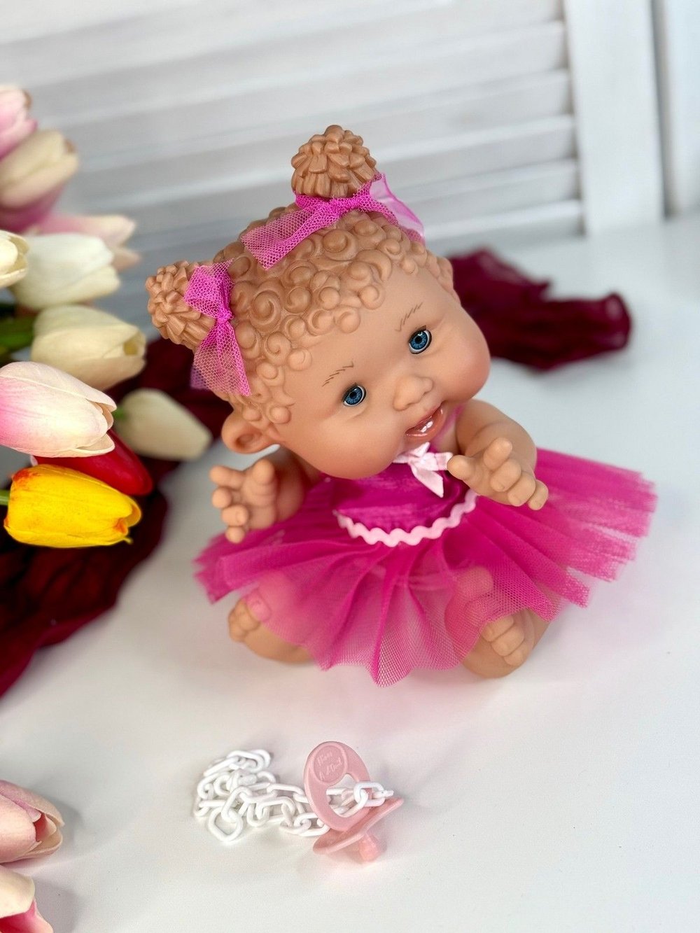 Пупс Nines 26см PEPOTE с закрывающими глазками (N814G)