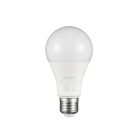 Лампа светодиодная LED Старт ECO Груша, E27, 20 Вт, 6500 K, холодный белый свет