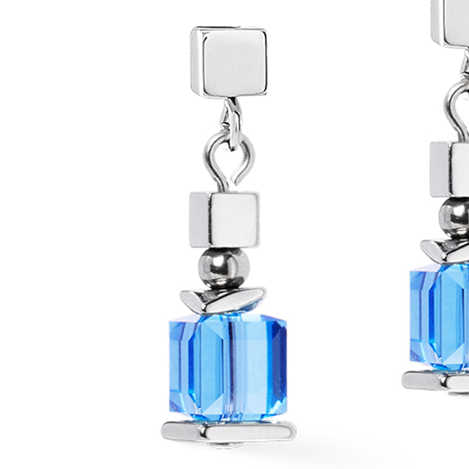 Серьги Coeur de Lion Blue-Silver 2100/21-0717