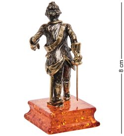 Народные промыслы AM-1343 Фигурка «Суворов А.В.» (латунь, янтарь)