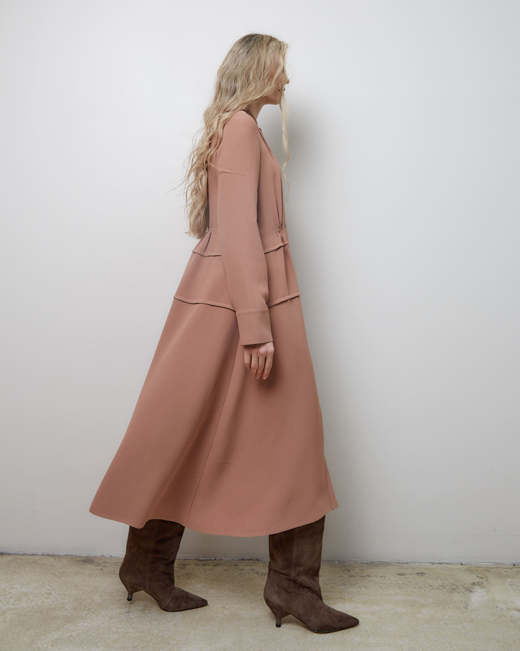 Полусапоги из натуральной замши шоколад