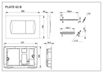 Панель смыва Roca Active 62B хром матовая 8901160B2