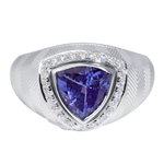 Кольцо с Танзанитом и Бриллиантами, R0086-0/13