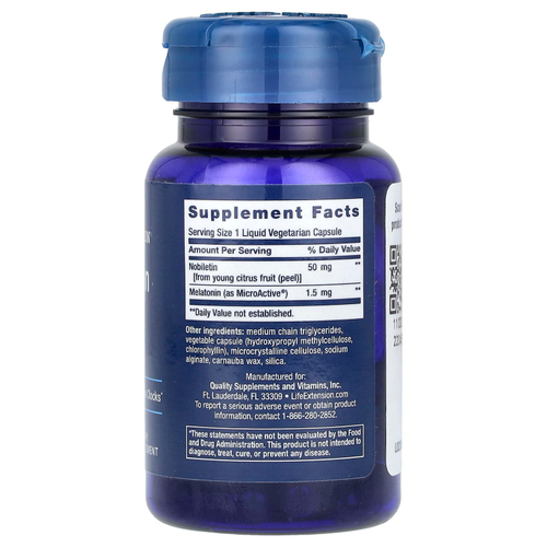 Life Extension, Циркадный сон, 30 жидких вегетарианских капсул