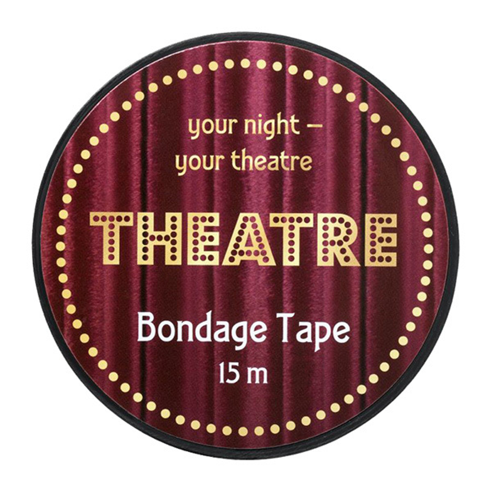Черный бондажный скотч 15м ToyFa Theatre 704025