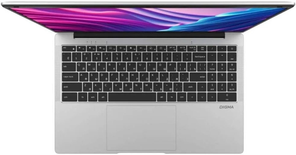 Ноутбук  Digma EVE C5403 15.6 ", Celeron, 4 Гб RAM, 128 Гб SSD, UHD Graphics 600, Серебристый