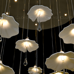 Люстра Cloyd SHANGRILA C33 / выс. 120 см - керамика - золото (арт.11334)