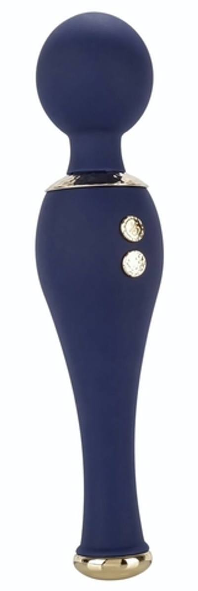 Синий клиторальный вибромассажер Chi­c Poppy - 20,25 см. (Цвет: синий)